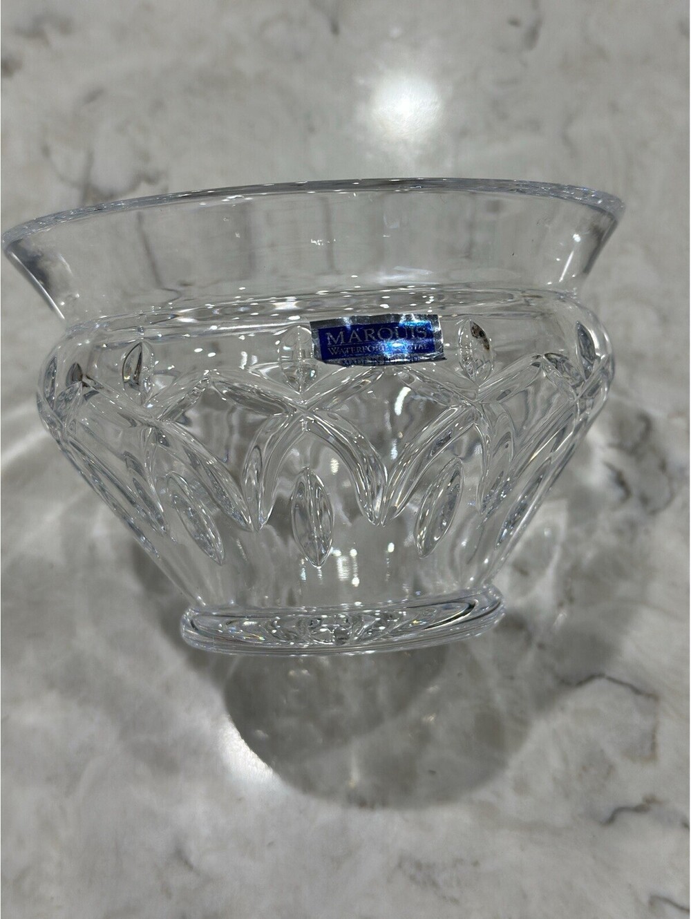 Vintage Marquis by Waterford crystal bowl in the popular Glenbrook pattern 5.5”
